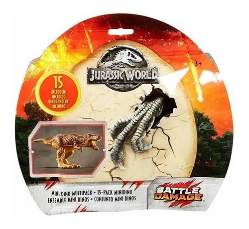Jurassic World - Pack 15 Mini Dinosaurios - Mattel - Origina