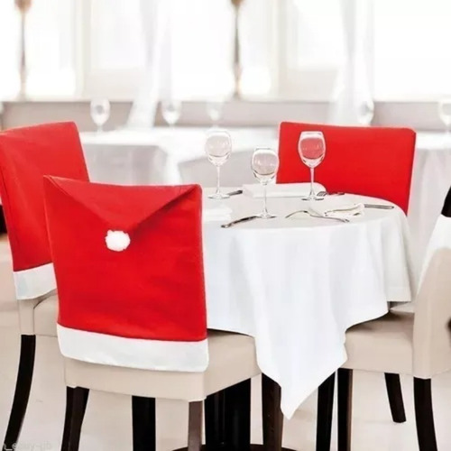 / Funda Para Silla De Comedor, Diseño Navideño, 12 Piezas