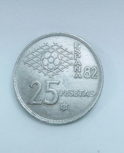 Moeda 25 Pesetas Espanha Ano 1980