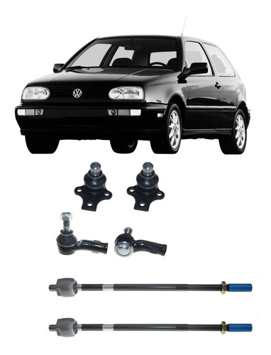 Kit Pivo Terminal Axial Direção Golf 94 95 96 97 98