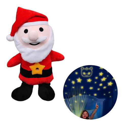 Peluche Espanta Cuco + Luces Y Sonido Santa Navidad Niños