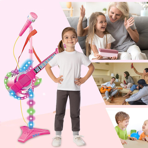Juego De Micrófono Y Guitarra Para Niños Juego De Guitarra E
