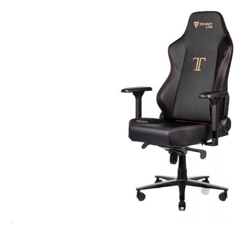 Silla de escritorio Secretlab Titan gamer ergonómica  stealth con tapizado de cuero sintético