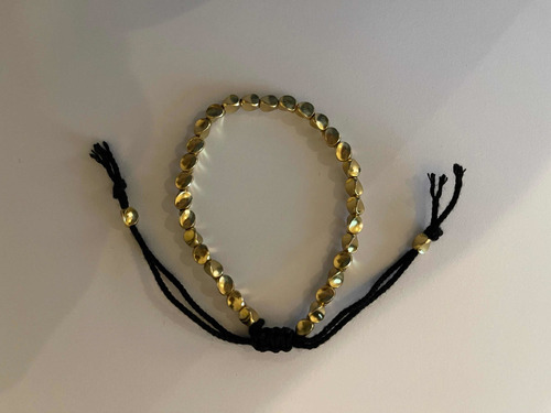 Pulsera Tibetana Cobre Mujer Hecha A Mano Color Negro Diámetro 16 Cm Largo 16 Cm