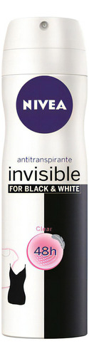 Desodorante Spray Nivea 150 Ml Invisible Black & White Clear