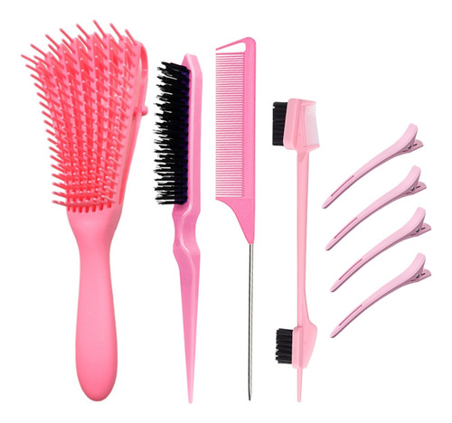 Juego De Cepillos Para Peinar Cabello Rizado (pk) Con Forma