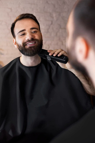 Imagen 2 de 5 de Capa Delantal Para Corte De Barba Afeitado