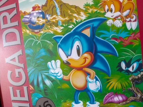 Pôster Sonic The Hedgehog 2 Sega Genesis Mega Drive 29,7x42