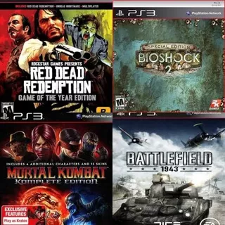 Red Dead Redemption Goty + Mortal Kombat + Juegos Ps3