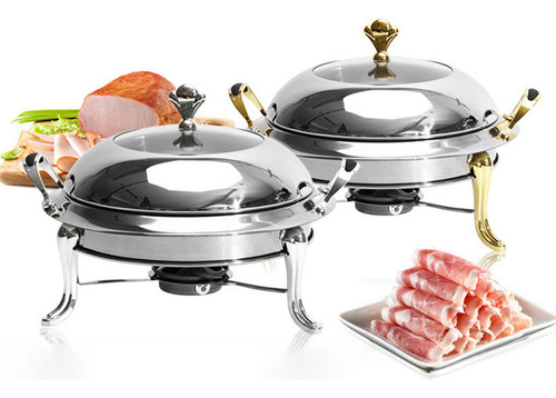 Estufa De Acampada, Calentador De Comida Para Buffet, Plata