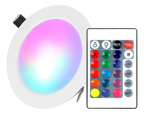 Luz Empotrada Con Control Remoto Regulable Led Empotrado De