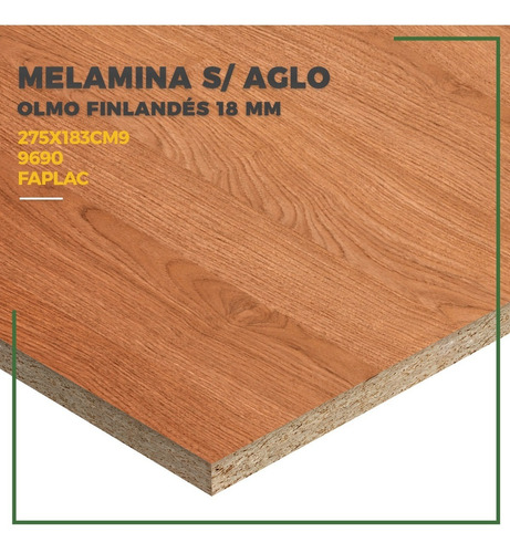 Placa Madera Aglomerado 18 Mm 275 X 183 Mm Olmos Finlandés