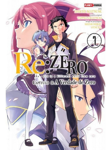 Re:zero Capítulo 3 Vol. 7 Mangá Panini Lacrado