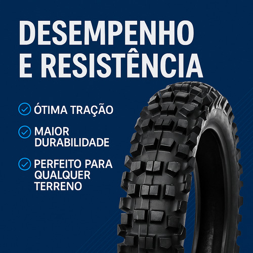 Kit 2 Pneus Trilha Aro 18 + Câmaras Titan Fan Ybr + Brlnde