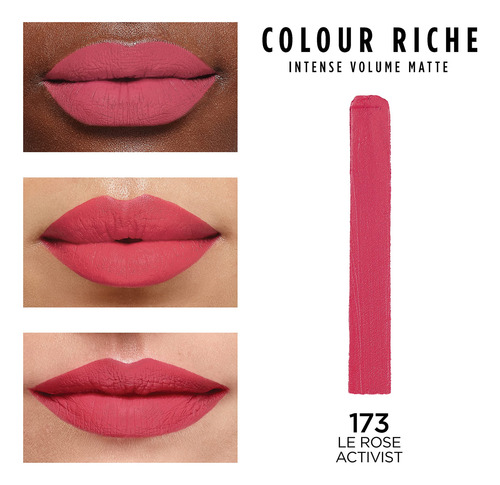 Labial Riche Intense Matte Rose Activist + Avant-garde