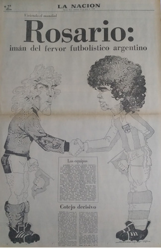 La Nacion Mundial 18/6/1978 Previa Argentina Brasil