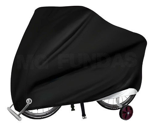 Funda Cubre Bicicleta Vairo R14 C/ Rueditas - 120 X 80 X 72