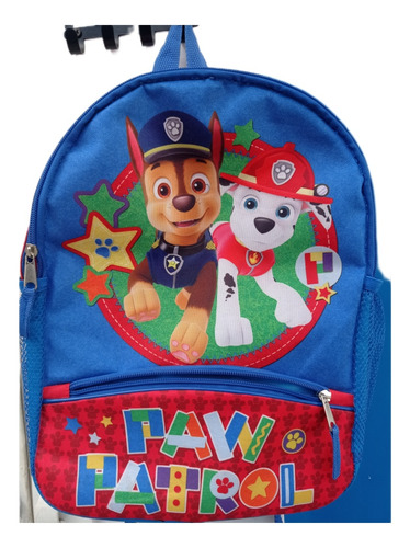 Mochila Infantil Paw Patrol Jardín Nickelodeon Original 