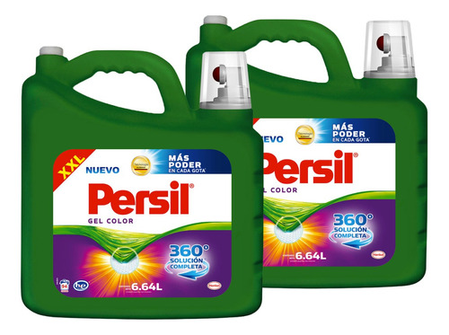 2 Pack Persil Detergente Liquido Ropa De Color 6.64 Lt