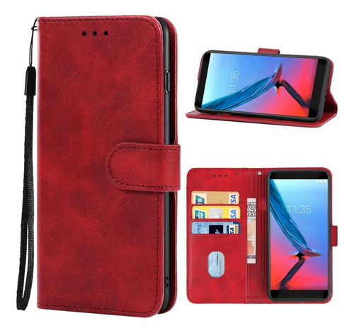 Funda De Teléfono De Cuero Para Zte Blade V9 Vita