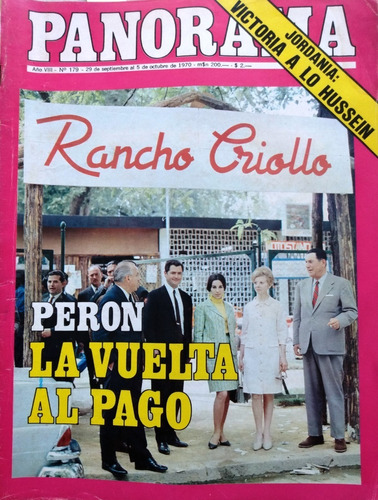 Revista Panorama 1970 Peron Isabel López Rega Rancho Criollo