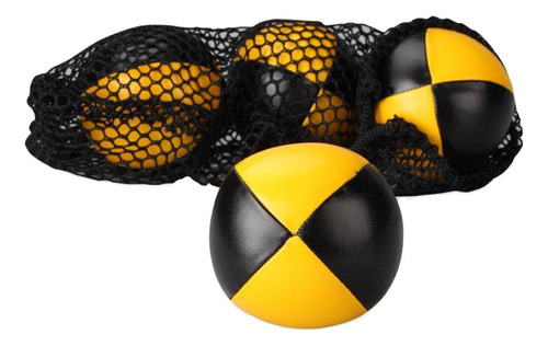 3 Paquete De Pu Bola Lanzamiento Bola Niños Amarillo Negro