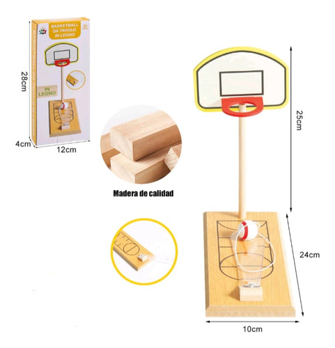 Aro Mini Juego De Baloncesto De Madera Dedos