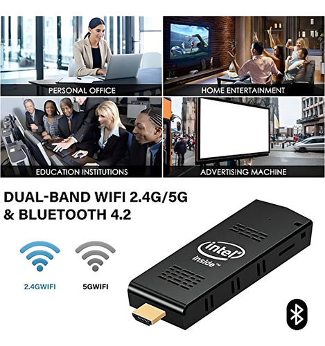 Mini Computer Stick Con Intel Atom Z8350 Y Windows 10 Pro Pc