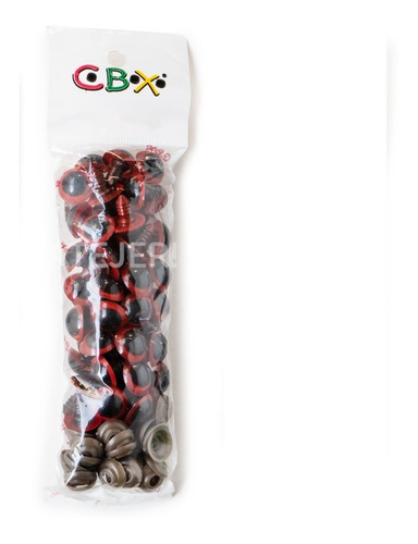 Imagen 6 de 6 de Ojitos De Seguridad Cbx 16mm X 50 Unid Peluches Amigurumi