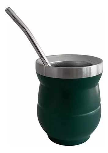 Set De Mate Con Bombilla + Termo Bala 1000ml Set Matero
