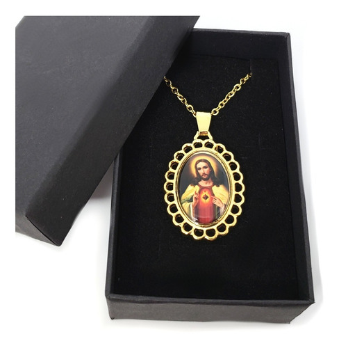 Collar Medalla Sagrado Corazón De Jesús