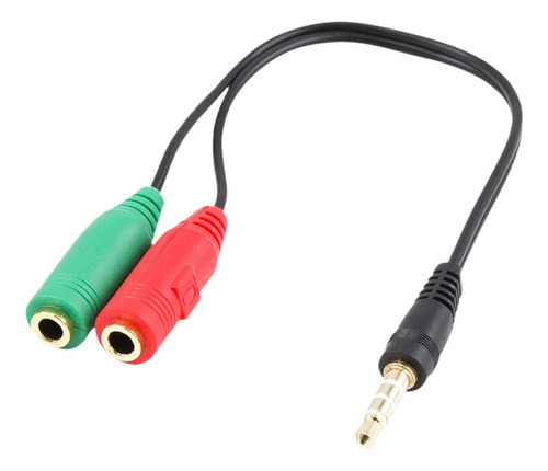 Cable De 2 Jack 3.5 Mm Estéreo Audio Micro A Plug 3.5mm