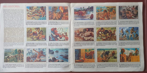 Album De Figurinhas Os Herois Da Terra Completo 1982 Homem Pré-histórico (Usado)