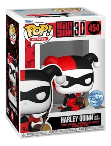 Funko Pop Harley Quinn With Cards #454 Dc Exclusiva 