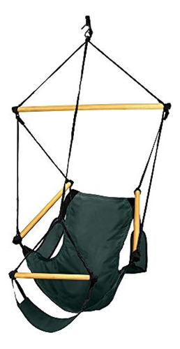 Hamaca Tipo Silla De Poliester Color Verde De 46x 36x 32 In.