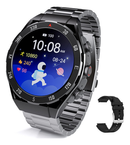Reloj Inteligente Hombre Auriculares Bluetooth Smart Watch