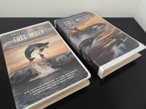 Lote Fitas Vhs Free Willy 1 E 2 - Importado - Ler Descrição (Usado)