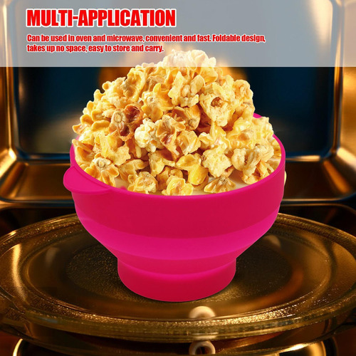 Tazón De Palomitas De Maíz Para Microondas Tazón De Silicona