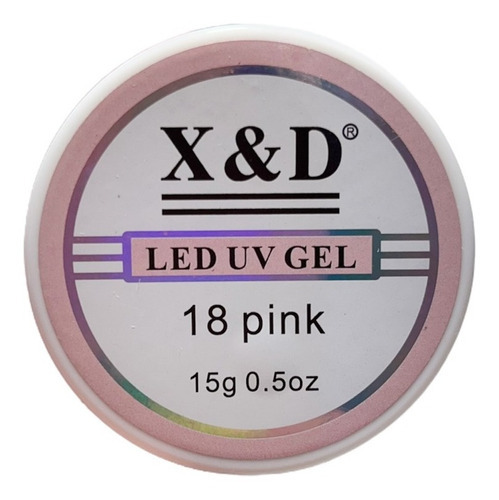 Gel Uv Led X&d Xed 15g Orig Alongamento Unhas Acrigel Cores Cor 18 Pink