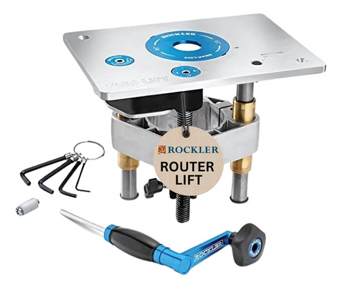 Elevador De Router Rockler Pro 8.4 Kg Con Placa De Aluminio