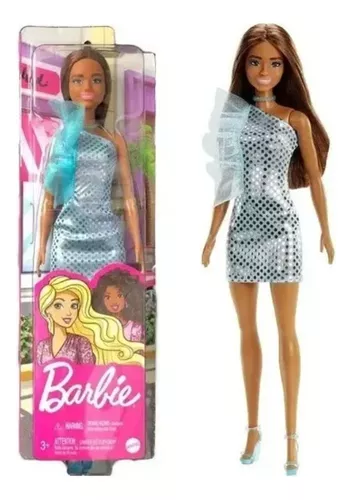 Roupa Barbie Vestido Animal Print Verde e Acessórios Mattel