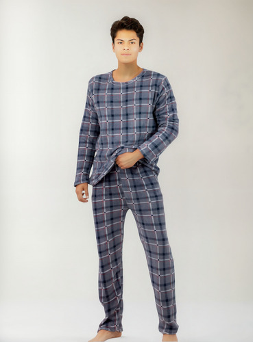 Pijama De Hombre Afelpada Pantalón Sudadera Tela Polar Suave