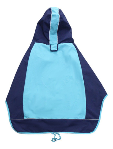 Chubasquero Grande Para Perros Con Capucha Ajustable (azul,