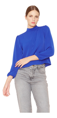 Blusa Paula Ii Azul Jacinta Tienda