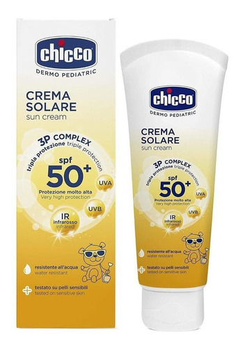 Protector Solar Crema Chicco Bebe Spf 50+ 75ml Watter Res