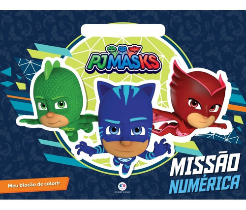 Livro Blocão De Colorir Pj Masks - Missão Numérica