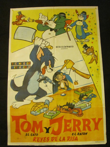 Afiche Original-ton Y Jerry - Dibujos Animados - Mgm.