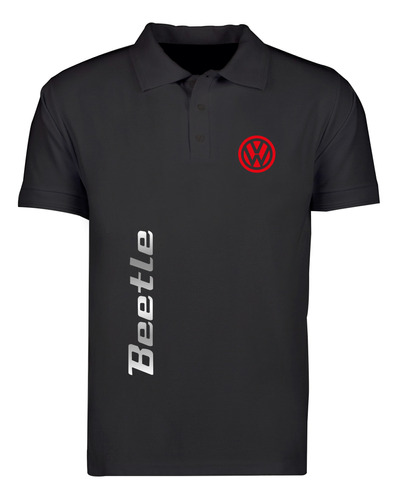 Playera Polo Mod 2 Volkswagen Beetle Estampado En Reflejante