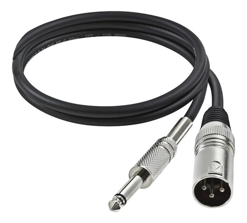 Cabo P10 / Xlr Macho Liga Mesa De Som Em Amplificador 3m