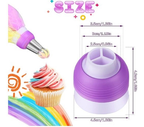 Cople Tricolor Para Decorar Pasteles Duyas